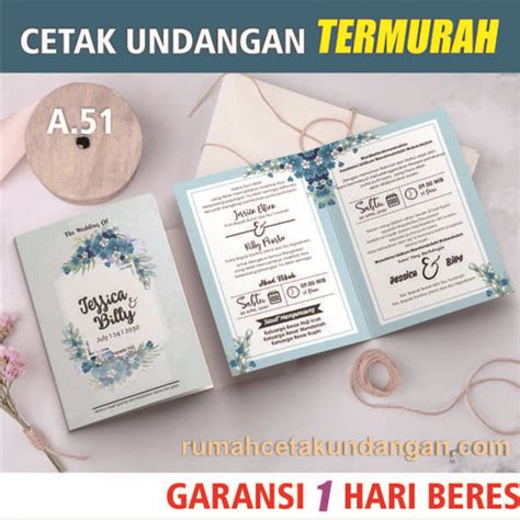 Jual UNDANGAN PERNIKAHAN MURAH, UNDANGAN CUSTOM, VINTAGE, RUSTIC (A.51 ...