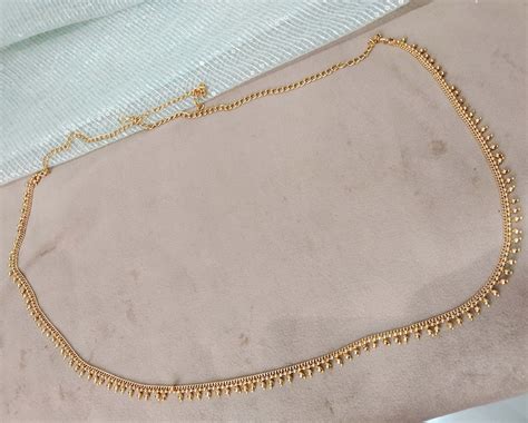 Buy Gold Plated Belly Chain, Indian Kamarbandh Waist Belt (25-40 Inches ...