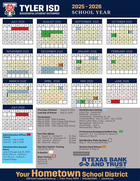 Tyler ISD Calender tx 25-26 Revised pdf - EduCounty