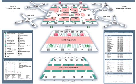 Terminals maps Orlando International Airport MCO