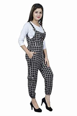 Buy PERFECTPIVOT Women Slim Fit Denim Dungaree with Top at Amazon.in