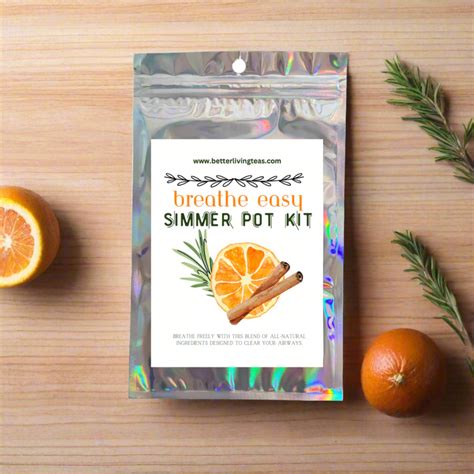 Stovetop Potpourri Simmer Pot Kits- Breathe Easy Natural Congestion Re ...