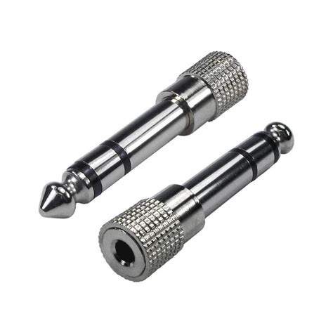 YASH VISION - (Pack of 2 Pcs) - 6.35mm Male Plug to 3.5mm Female Socket ...