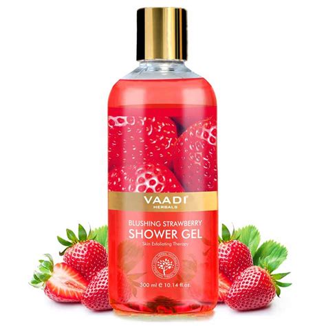 Blushing Strawberry Shower Gel (300 ml) — Vaadi Herbals India