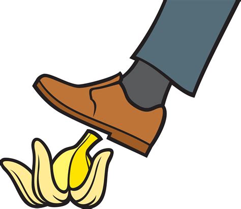 Slipping On Banana Peel 3190394 Vector Art at Vecteezy
