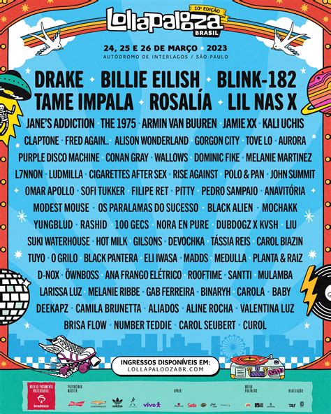 SAIU! Confira o line-up oficial do Lollapalooza Brasil 2023
