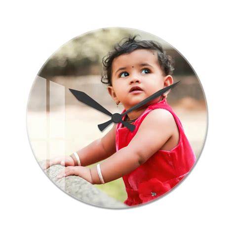 Personalized Acrylic Wall Clock with Circle Shape | Custom Sizes ...