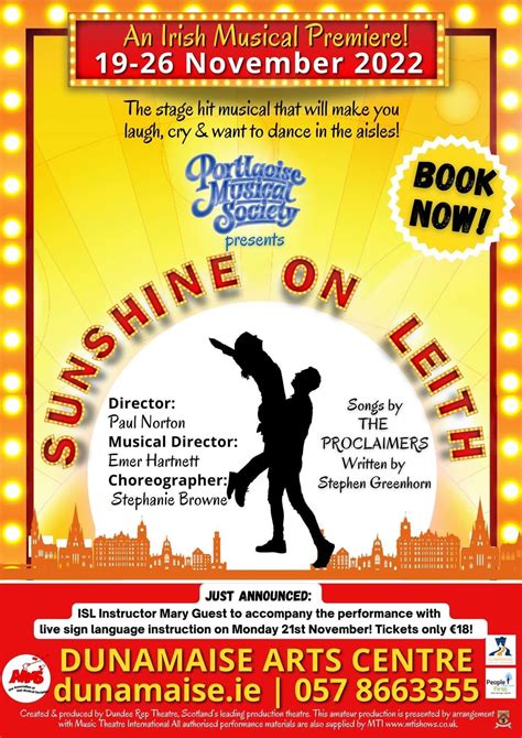 Irish Premiere of Sunshine On Leith musical - The Proclaimers Official
