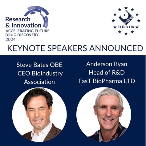ELRIG UK announces Steve Bates and Dr Anderson Ryan as keynote speakers ...