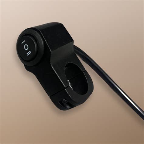 3 way handlebar switch 12V DC button CNC aluminium type for all bikes ...