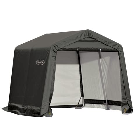 ShelterLogic Scotts Storage Shed 10 x 10 x 8 Green Peak & Reviews | Wayfair