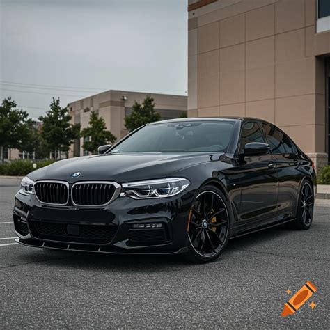 Black 2018 BMW 540i with M Sport package and Aodhan AH11 wheels on Craiyon