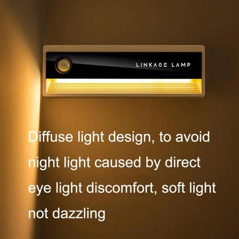 Linkage LED Motion Sensor Night Wall Light, Wireless Human Body Induction