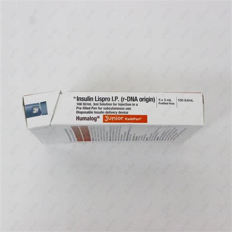Humalog KwikPen Junior 100IU/ml – Pediatric Mealtime Insulin for Diabe ...