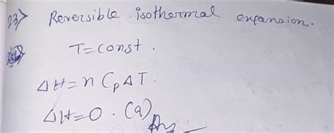 For the reversible isothermal expansion of one mole of an ideal gas at ...