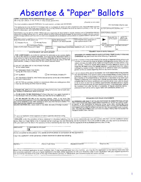 Absentee Ballot 的图像结果