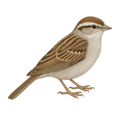 Chipping Sparrow - A tiny forager with a crisp, trilling song.