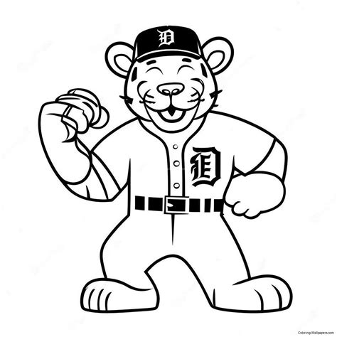 Adult Coloring Pages Detroit Tigers