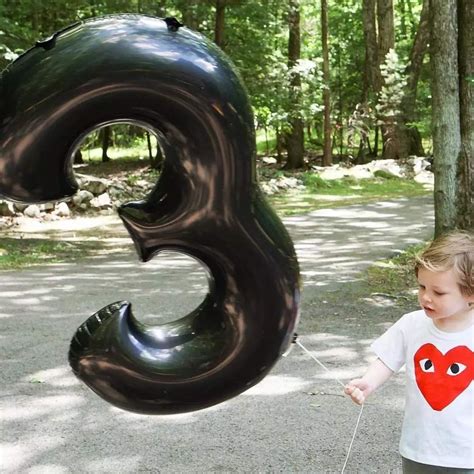 Buy Number Balloon 60 Black 40 Inch Foil Balloon Big Giant Jumbo ...