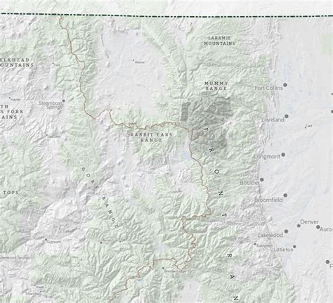 Colorado Mountain Ranges Map, Map of Colorado, Colorado Map, Colorado ...