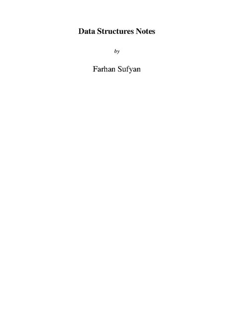 Linked List - Data Structure Notes for MCA & BCA Courses - Studocu