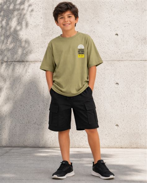 Kids Boys Drop Shoulder T-Shirt