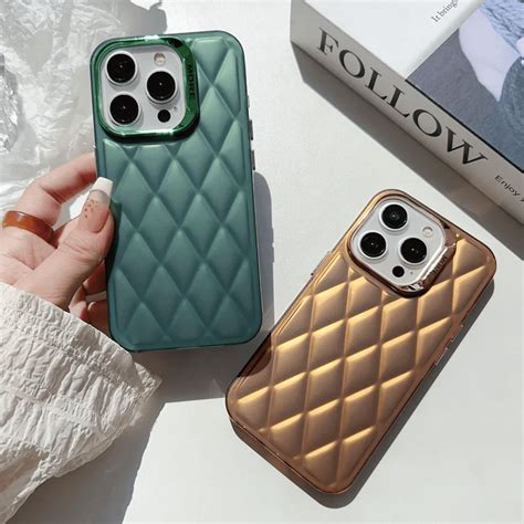 Solid Color Diamond Pattern Case – Peeperly
