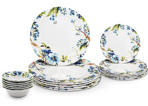 Konvio Unbreakable White Dinnerware Combo - Full Plates (11 inches ...