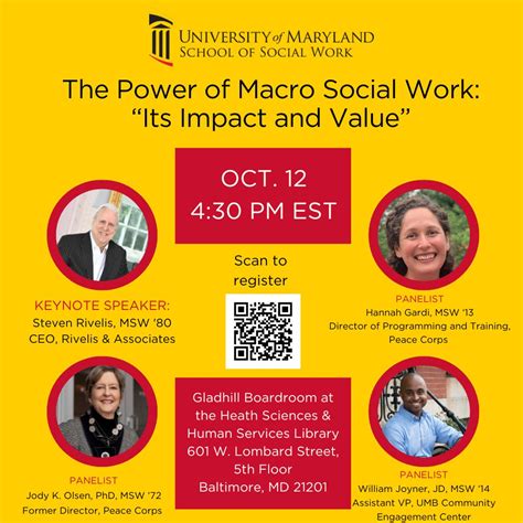 Oct. 12: The Power of Macro Social Work: Its Impact and Value - The Elm