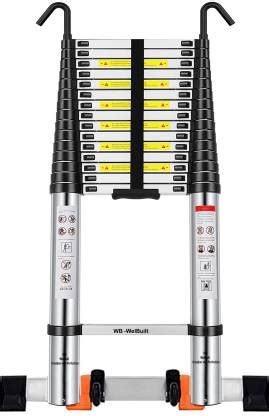 WB WELBUILT 20.5 FT (6.2Meter) Aluminium Telescopic Ladder For Home ...