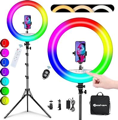 Yesker Ring Light with Tripod Stand and Phone Holder India | Ubuy