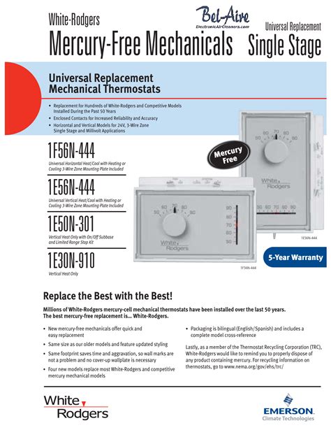 White Rodgers Thermostat User Manual