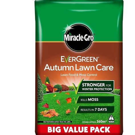 Miracle Gro Autumn Lawn Care Fertiliser Moss Killer Lawn Feed 400m2