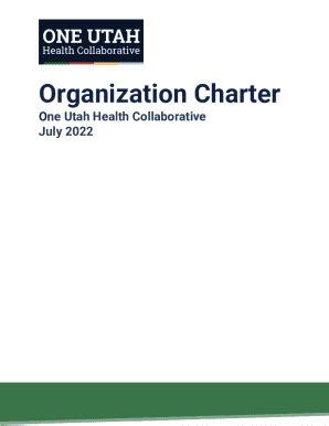 Fillable Online One Utah Health Collaborative Charter Fax Email Print ...