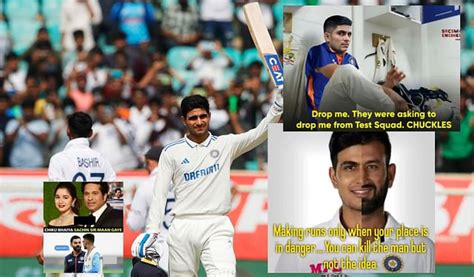 "Chiku bhaiya Sachin sir maan gaye"- Top 10 funny memes as Shubman Gill ...
