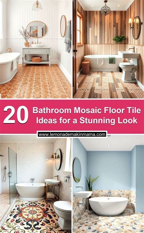 20 Bathroom Mosaic Floor Tile Ideas for a Stunning Look