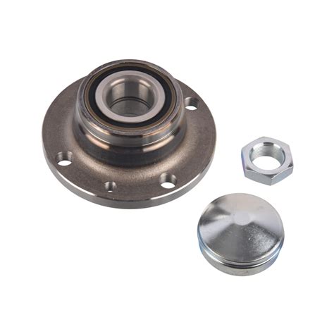 febi | 181814 | Wheel Bearing Kit with wheel hub, axle nut and dust cap ...