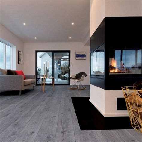 grey wood floor living room