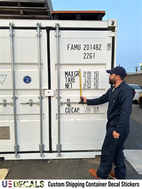 Custom Shipping Container Decal Sticker Lettering For Compliance – US ...