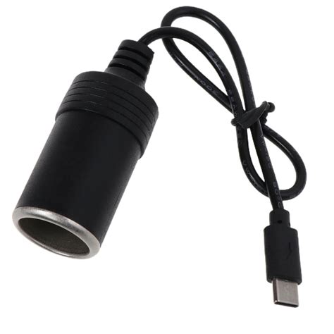 USB C PD Type C Male to 12V Car Cigarette lighter Socket Female Step Up ...