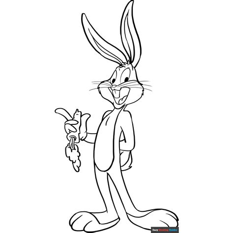 Bugs Bunny in 2025 | Bunny coloring pages, Cartoon coloring pages ...