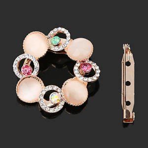Buy Rose Gold Plated Metal Crystal Rhinestone Garland Cat's Eye Scarf ...