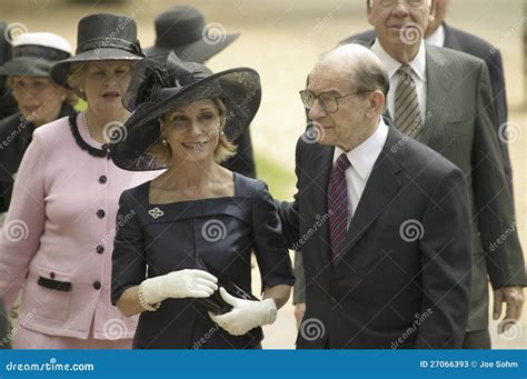 Andrea Mitchell and Chairman Alan Greenspan Editorial Stock Photo ...