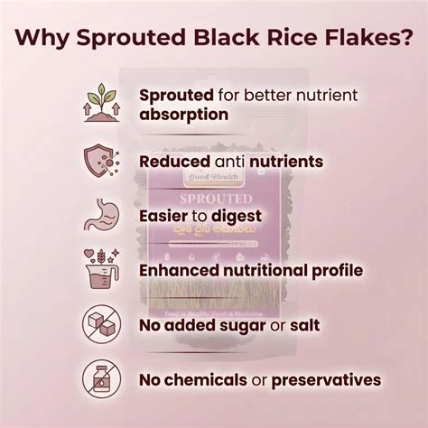 Sprouted Black Rice Flakes | www.thegoodhealth.co.in