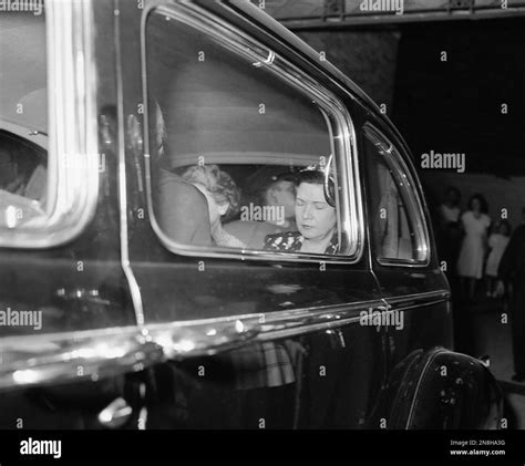 Claire Ruth, wife of Babe Ruth, closes her eyes as she leaves Memorial ...
