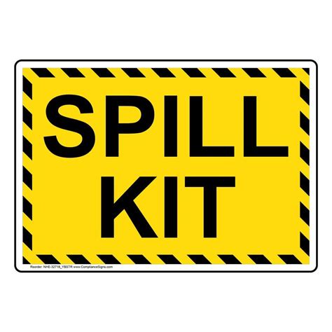Compliancesigns Com Spill Kit Label Decal 7 X 5 Inch | Desertcart INDIA