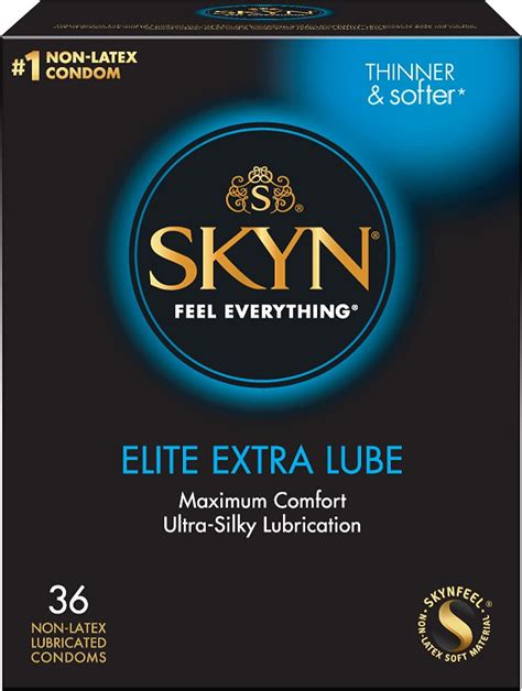 SKYN Elite Extra Lube Ultra-Thin Non-Latex Condoms