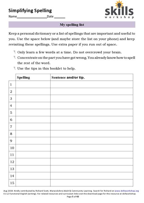 38 Printable Spelling Test Templates [Word & PDF] ᐅ TemplateLab