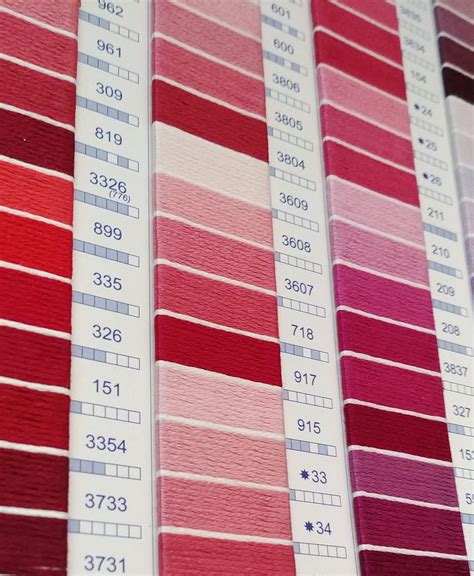 Image result for DMC Floss Color Card