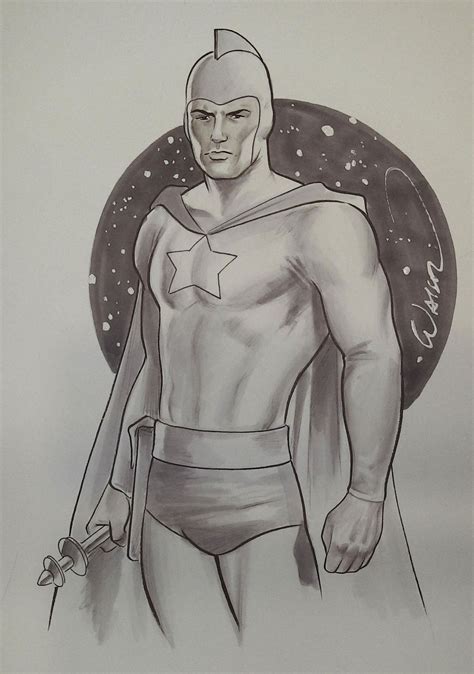Starman, in Razorback Fan's JSA Commissions Comic Art Gallery Room